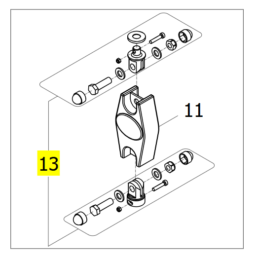Scale Attachment Kit for Fixed Mechanism CR200 – Invacare Birdie Evo