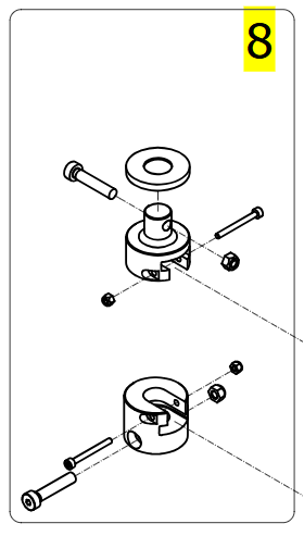 Scale Attachment Kit for Fixed Mechanism RS – Invacare Birdie Evo