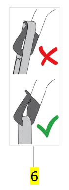 Sling Attachment Label (Qty. 2) – Invacare Birdie Evo