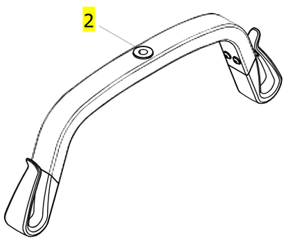 Spreader Bar 2-Point 450mm Without Fixation – Invacare Birdie Evo