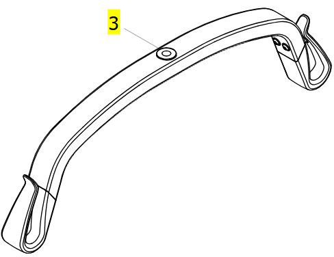 Spreader Bar 2-Point 550mm Without Fixation – Invacare Birdie Evo