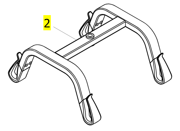 Spreader Bar 4-Point 500mm Without Fixation – Invacare Birdie Evo