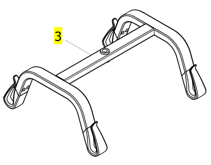 Spreader Bar 4-Point 550mm Without Fixation – Invacare Birdie Evo