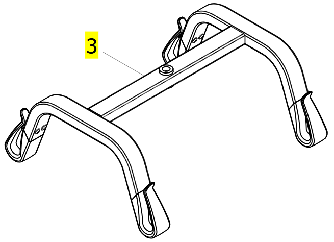 Spreader Bar 4-Point 55cm Fixed – Invacare Birdie Evo