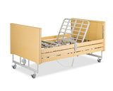 Wellell Pro Bario Active Bariatric Profiling Bed with beech finish.