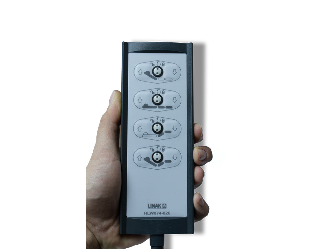 User-friendly auto-profiling hand control with function lock.