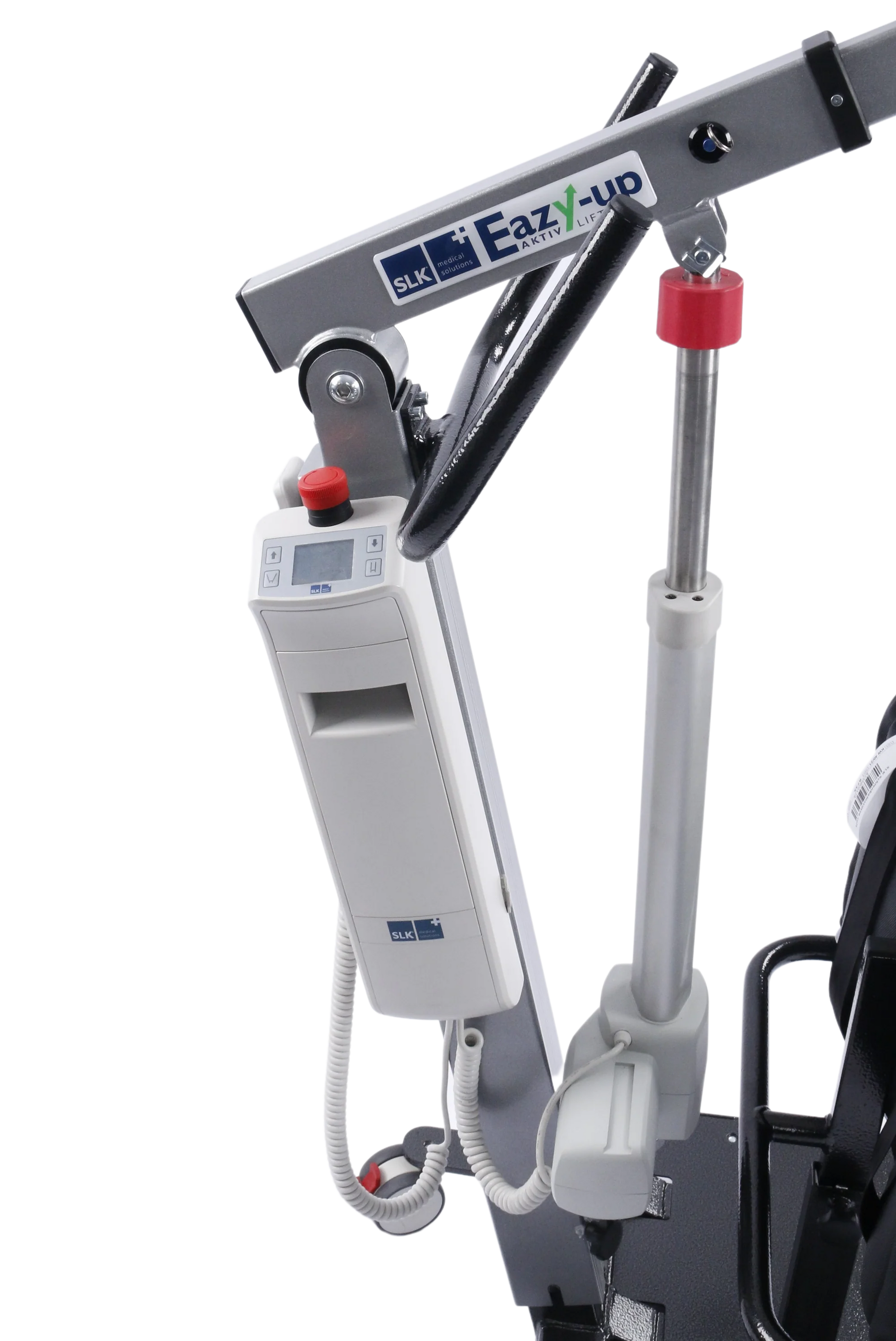 Close-up of Wellell Eazy Up Stand Aid deep footboard and user standing function