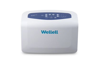 Close-up of the pump interface with dual compressor notification