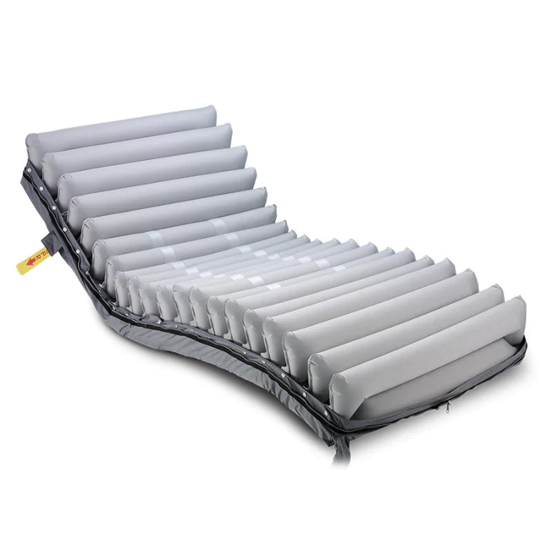 Wellell Verso alternating pressure redistribution mattress with zonal air cells visible.