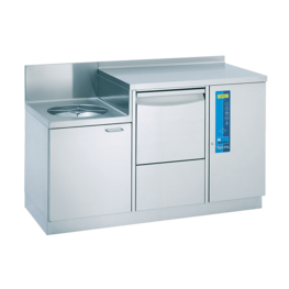 Meiko TopLine SAN 14 pass-through washer-disinfector with integrated slop sink