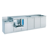 Meiko SAN 29 BW washer-disinfector with extended stainless steel worktop and slop sink