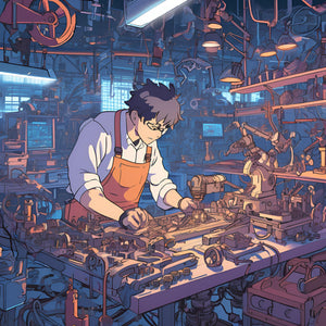 engineer working in a workshop