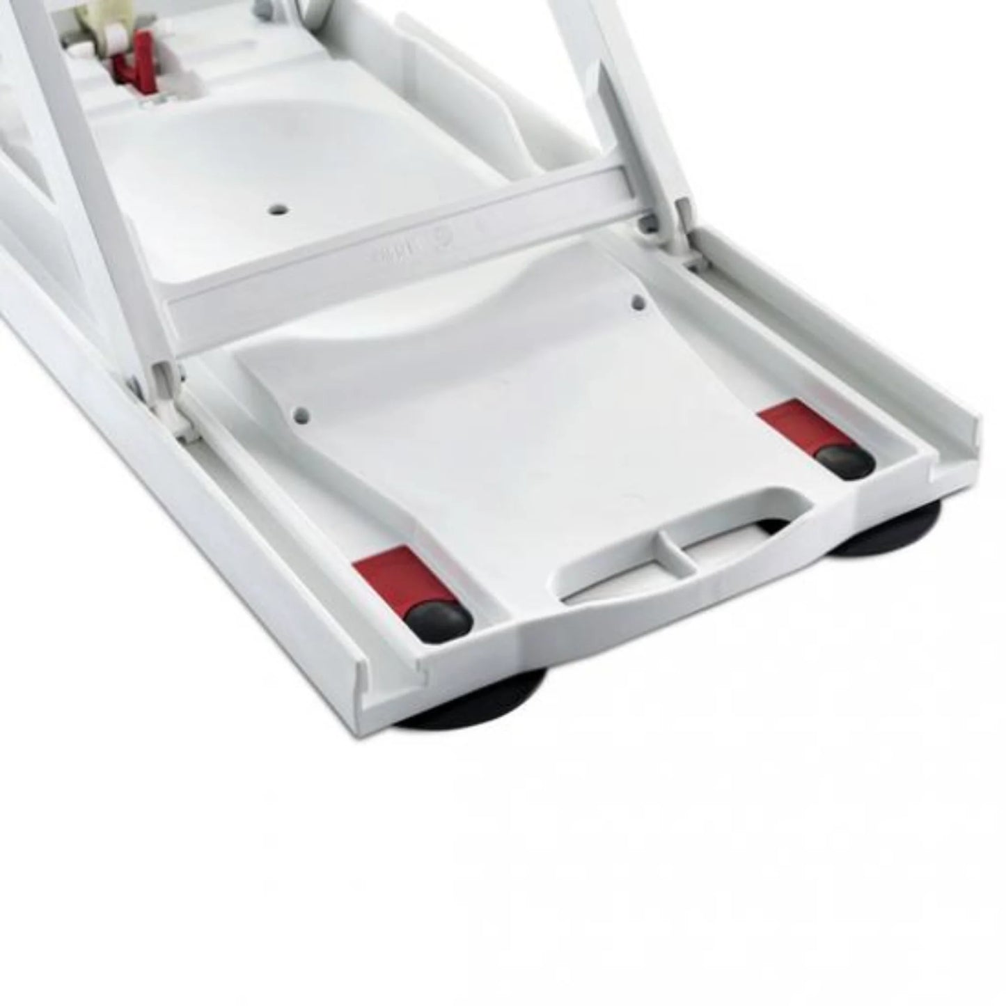 Aquatec Orca bath lift separated into backrest and seat for convenient storage and portability
