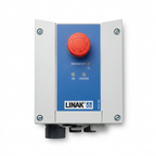Linak control box front view on white background