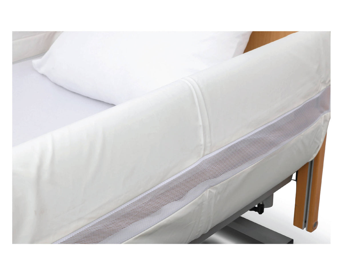 MIP MRSA Resistant Full Length Mesh Bed Rail Protectors close up