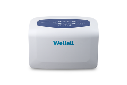 Close-up of Pro-Care Auto digital pump with adjustable pressure settings.