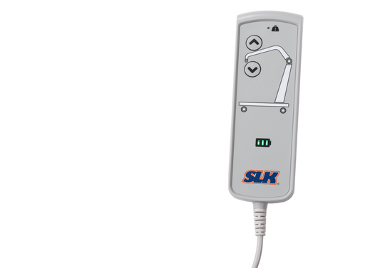 Handheld remote control for Carry 185 Classic Hoist with user-friendly interface.