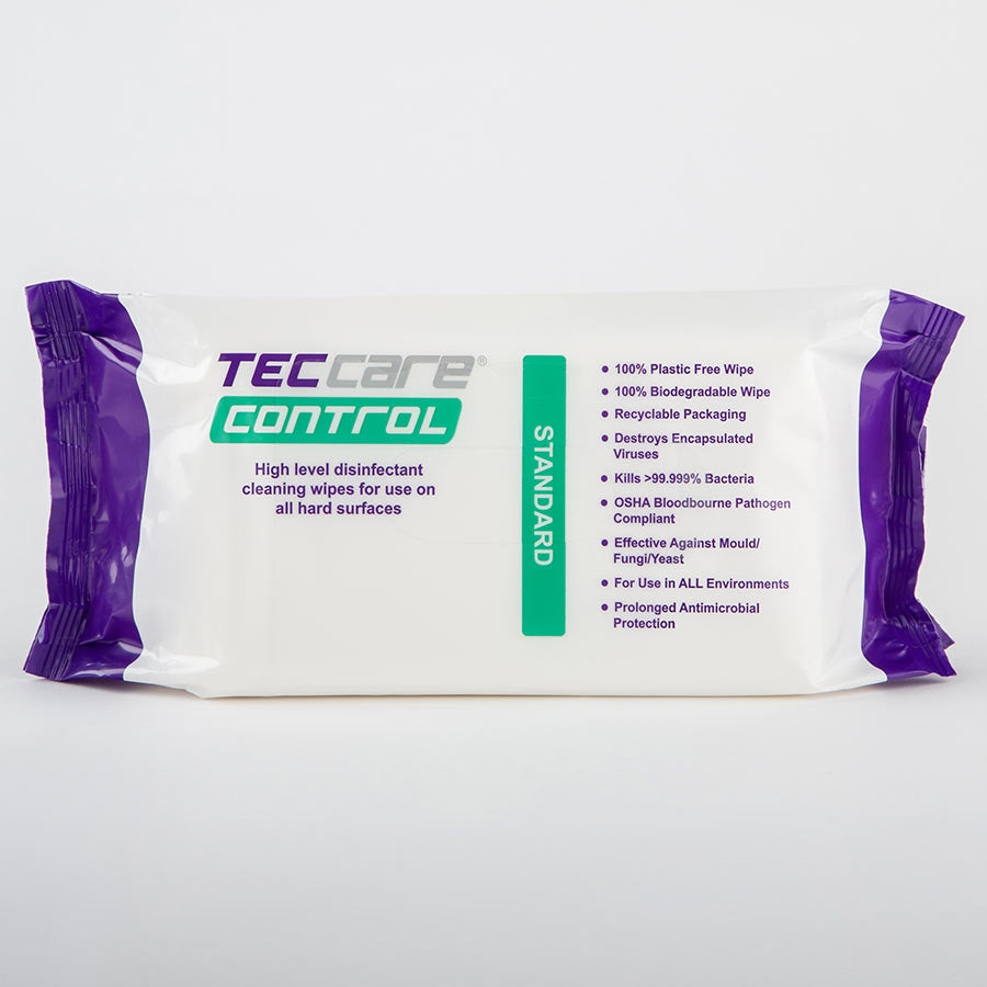 TecCare® Control Disinfectant Wipes – 90 Alcohol-Free Surface Wipes