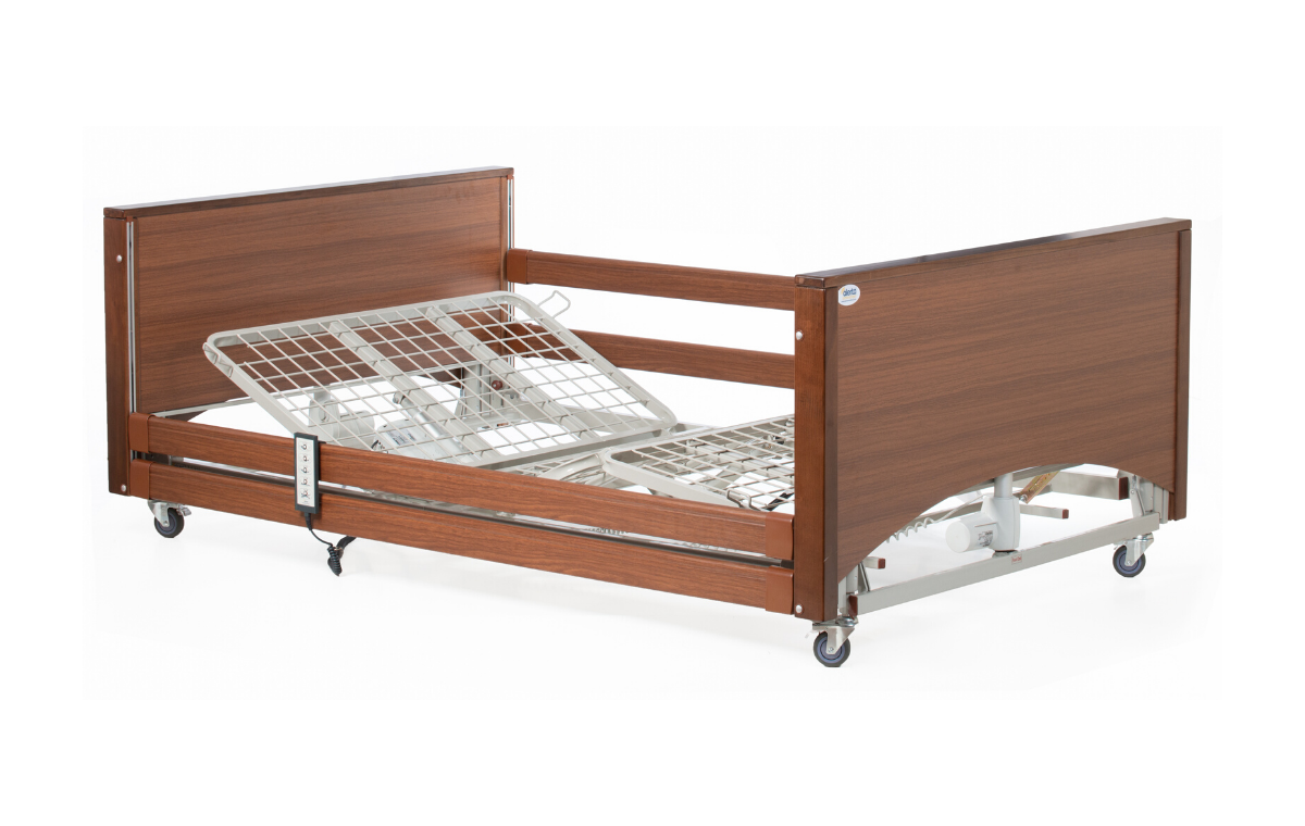 Alerta Lomond Bariatric Profile Bed Walnut Finish