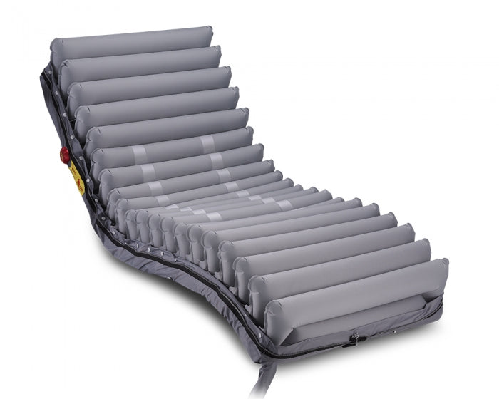 Side view of mattress cells illustrating cell-on-cell design