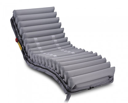 Side view of mattress cells illustrating cell-on-cell design