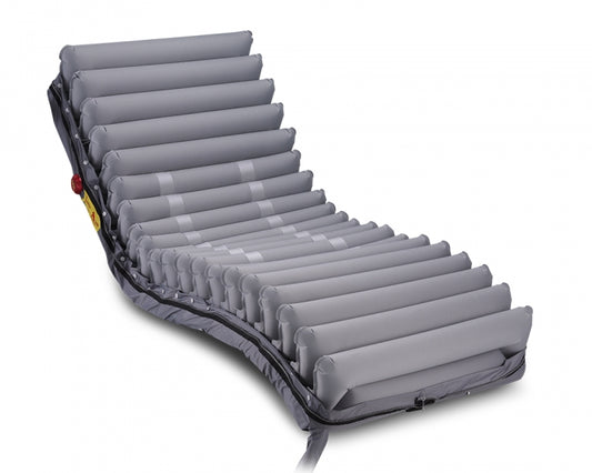 Side view of mattress cells illustrating cell-on-cell design