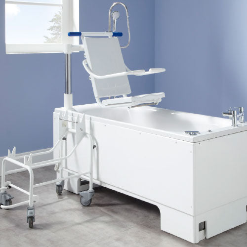 Care Home Height Adjustable Bath DETACHABLE POWERED SWING SEAT AND TRANSPORTER / Installation - 3 Years Warranty / Service