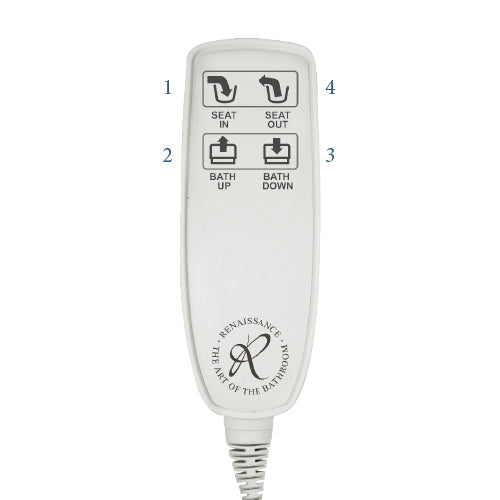 Excel 600 height adjustable bath Handset