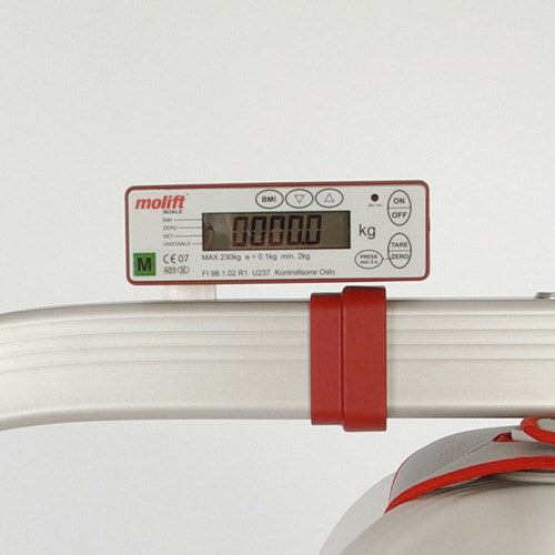 Molift Partner 255 control panel and scale close-up