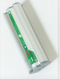 A Molift replacement battery for lifting aids, showing a gray or silver casing with green and white labeling.