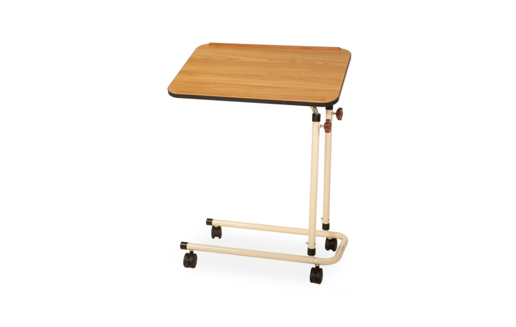 Alerta Overbed Table Oak Finish